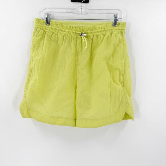 Lululemon Yellow Clear Intention Sheer Mesh Shorts Women's Size 8 - Picture 1 of 14